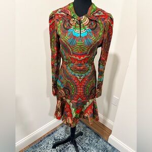SALONI Multicolor Long Sleeve Dress